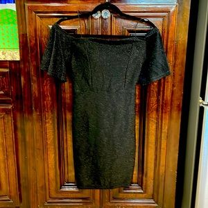Black party dress with shimmer size S